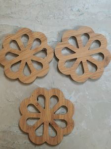 Large wooden Coasters (3 Pcs)