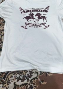 U.S. Polo Assn. White Graphic Tee