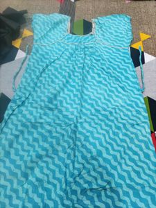 Blue Patterned Nightdress