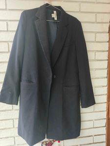 Chic Blue Blazer Coat