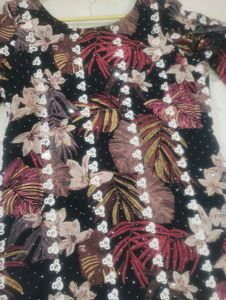 Elegant Floral Kurta with duppata without pant