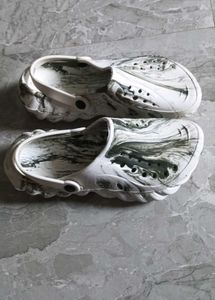 Stylish Marble Print Clogs