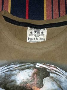 Grey Graphic Print T-Shirt combo
