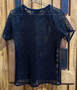 Black Net Top