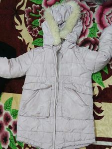Lilac Hooded Puffer Jacket
