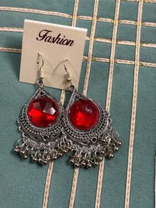 Boho Mirror Work Earrings 3 earring