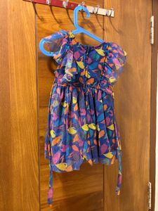 Colorful Leaf Print Dress