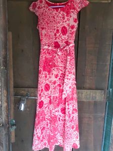 red and white dress