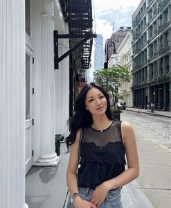 Vero Moda Black Embroidered Top