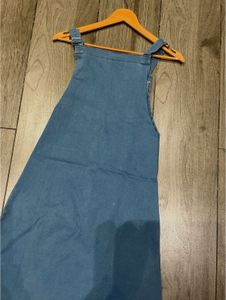 Blue Denim Pinafore Dress
