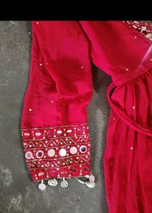 Stunning Red Anarkali Gown