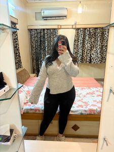 Cozy Wrap Front Sweater