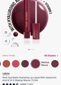 Lakme Hya Matte Lipstick