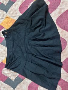 Black Pleated Mini Skirt