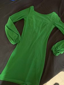 Green Bodycon Mini Dress