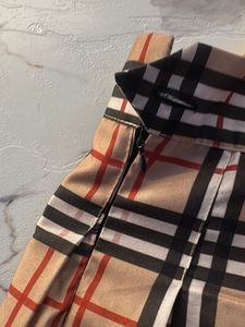 Pleated Plaid Skirt