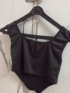 Black Corset Style Top