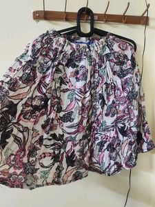 Boho mini skirt
