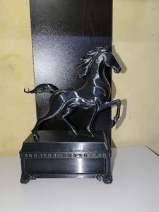 Elegant Black Horse Statue