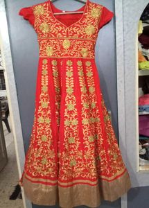 Rose Embroidered gown