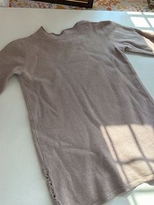 Elegant Beige Lace Trim Sweater