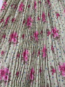 Flowy Floral Pleated Skirt