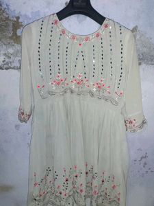 Embroidered sharara set