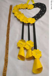Heart wall hanging yellow flower beautiful looking