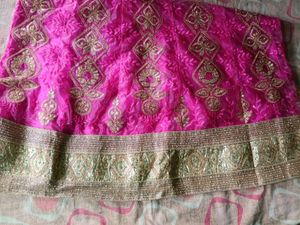 pink and blue halfsaree /lehenga
