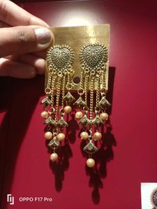 Antique Heart Dangle Earrings✨🌸