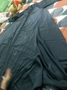..Elegant dark grey Abaya with Embellishments