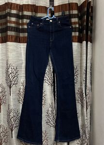 ZARA Dark Wash Flare Jeans