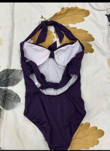 Elegant Plum One-Piece Swimsuit