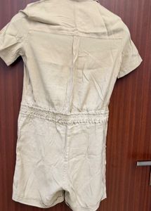 short denim jumpsuit