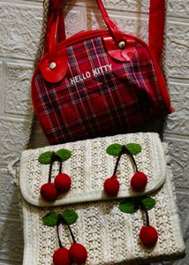 Combo Cherry and Hello Kitty Bags