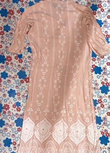 Pink / green Printed Kurta