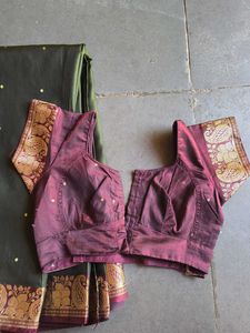 Elegant Silk Saree with Paisley Border