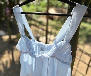 Cute Blue &amp; Pink Peplum Tops Combo