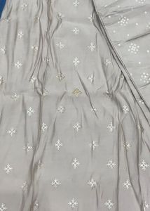 Elegant Grey Kurta Set with Dupatta