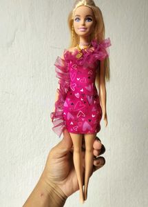 Barbie Doll with Pink Heart Dress