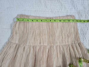Pleated Mini Skirt waist 28