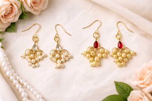 Exquisite Pearl & Gemstone Earrings