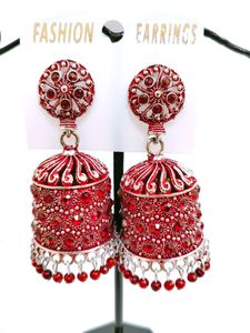 Red Colour Jhumki For Girls/Women