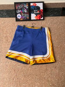 Nike Basketball Shorts Yellow Blue