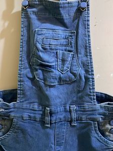 Denim Overalls Shorts