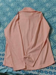 Pink Casual Long Sleeve Top