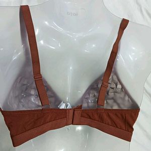 🪔 Sheer Lace Bralette with Geometric Print