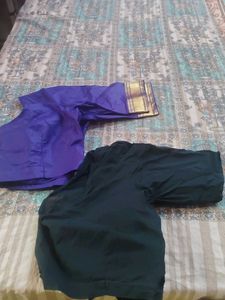 combo of 2 Blouse (Purple & Dark Green)
