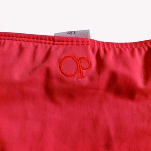 Coral Tie-Side Bikini Bottoms OP