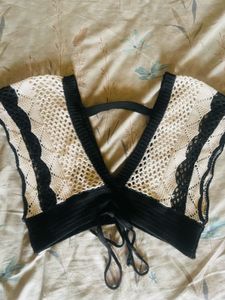 Savana Crochet Knit Cropped Top